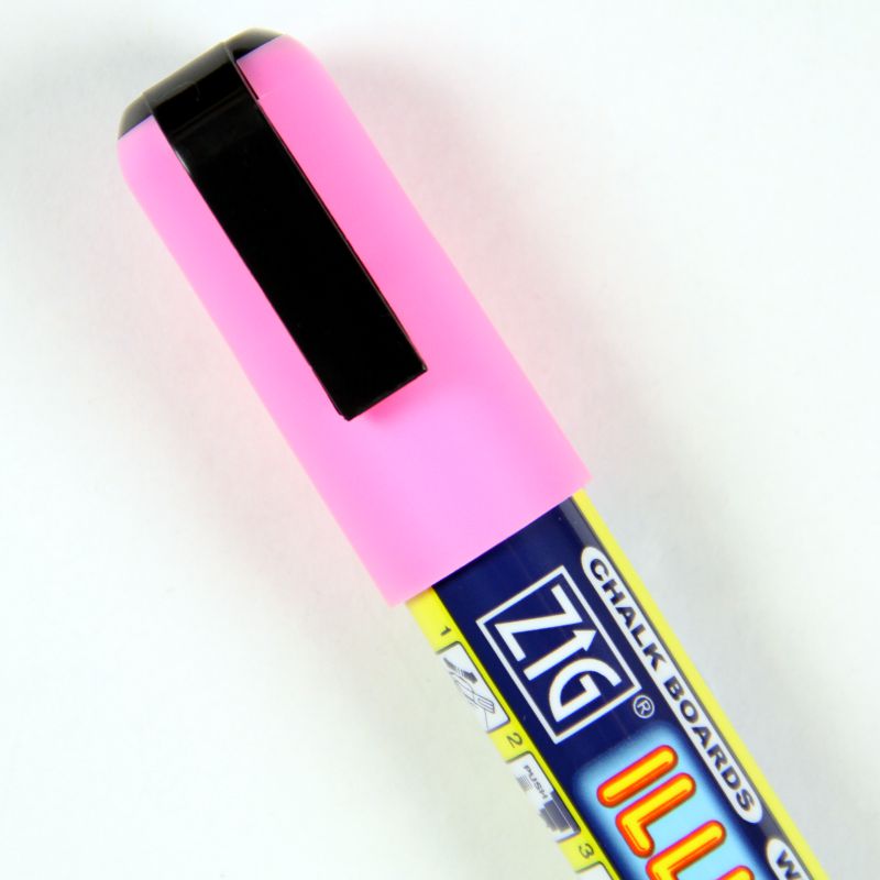 Fluorescent Pink Wet Wipe Pens - 6mm Nib